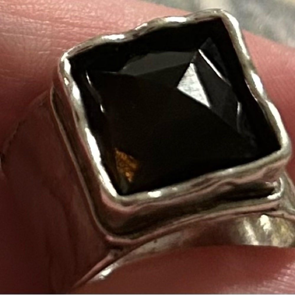 SILPADA Sterling Silver 925 Smokey Quartz Dusk Till Dawn Ring Size 7 - Picture 11 of 11